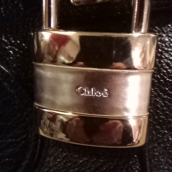 Vintage Chole' Black leather handbag - Picture 2 of 7